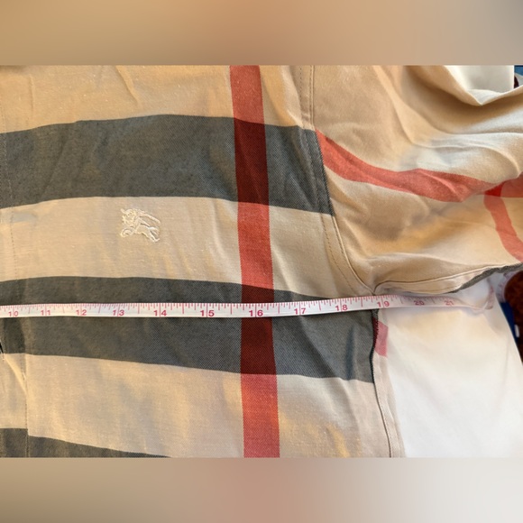 Burberry Beige and Black Plaid Shirt - Picture 2 of 6